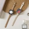 Dünnes Silikonarmband für Apple Watch 40 mm 44 mm 45 mm 41 mm 38 mm 42 mm, einfarbiges Armband für IWatch Serie 1 2 3 4 5 6 SE 7