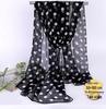 Classic Polka Dot Silk Georgette Scarf - Versatile Summer Sunscreen Shawl