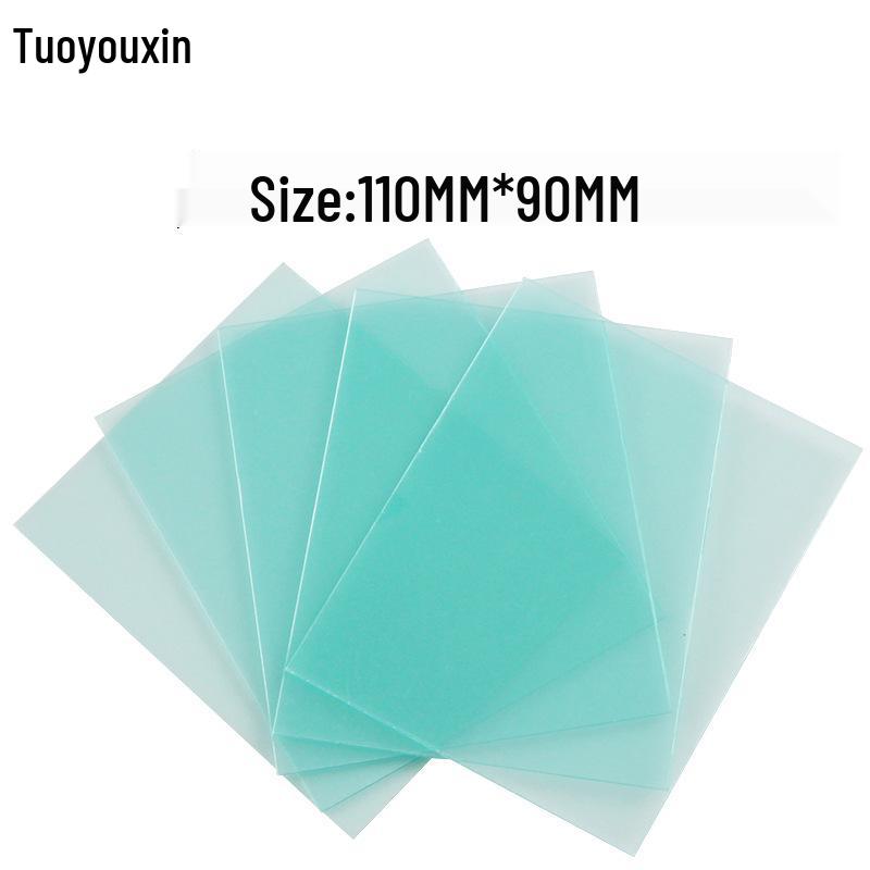 

Солнечный сварочный шлем с автоматическим затемнением: Внутренние и внешние защитные листы для ПК 110x90 Round (10 sheets)