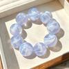 French Retro Crystal Beaded Pearl Bracelet for Women - Purple, Niche Design