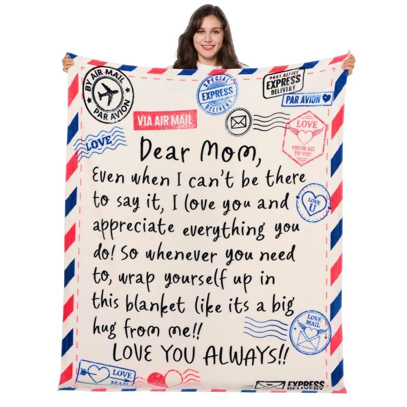 Blanket Flannel Cover Blanket Gift Blanket for Mom and Grandmother Birthday Christmas and New Year Gifts