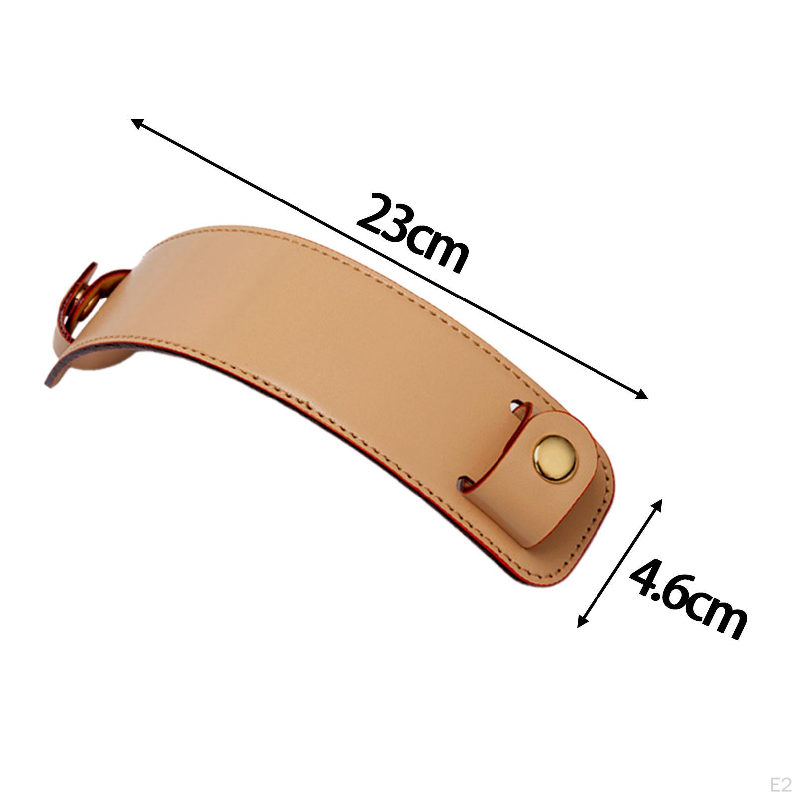 Кожаный плечевой ремень Съемная замена для рюкзаков Сумка-тоут темно-коричневого — фото 3