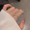 Vintage Punk Snake Shape Ring for Men Women Korean Elegant Opening Adjustable Crystal Rings Weddings Party Zircon