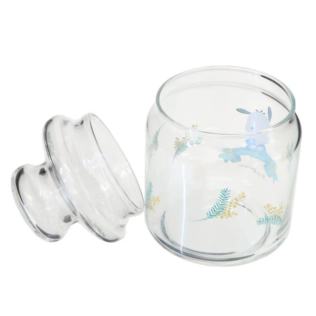 Sanart Sanrio Pochacco Glass Canister Storage Container 500ml Miscellaneous Goods Sanrio Goods Gift Present Made in Japan Approx. SAN4218-2