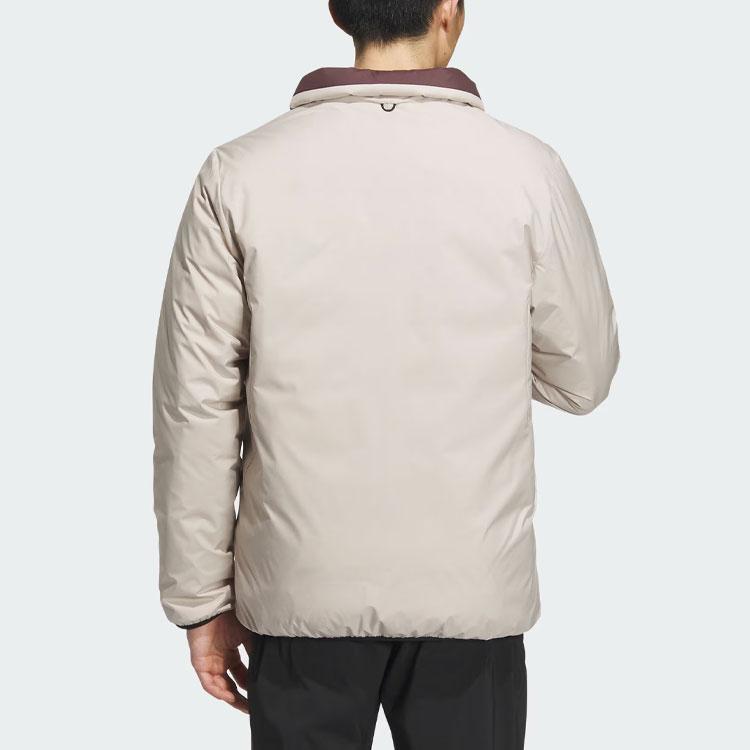Adidas 3-In-1 Rain.Rdy Reversible Logo Outdoor Waterproof Sports Down Liner Jacket Men Jacket Beige IL8969