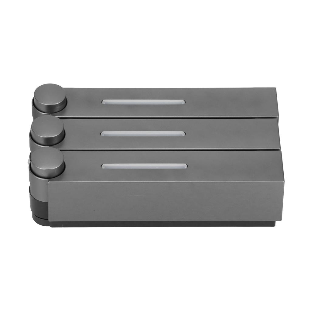 Wandmontierter Seifenspender 3 Kammern Manuell Duschgel Shampoo Handseife Behälter für Zuhause Hotel