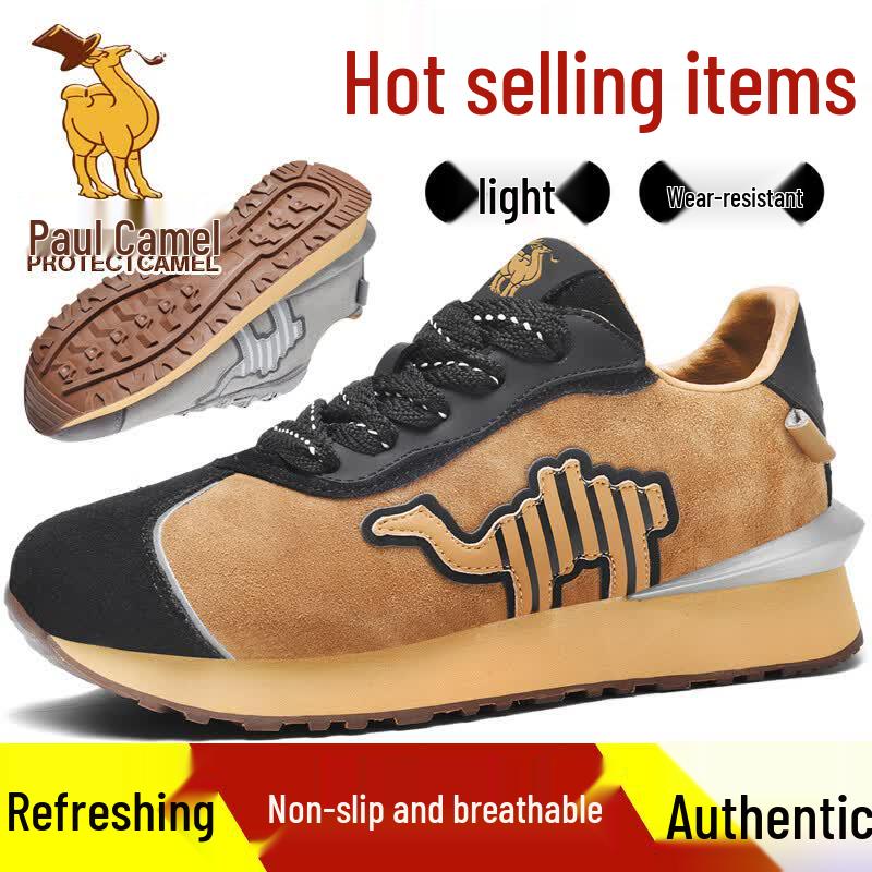 Paul Camel Men s Retro Thick Sole Casual Board Shoes 43