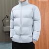 Down cotton clothes men's winter couple stand-up collar jacket trendy cotton clothes thickened short bread clothes trendy