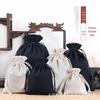 Canvas Cotton Linen Jewelry Sachet Drawstring Bag for Cultural Relics and Packaging
