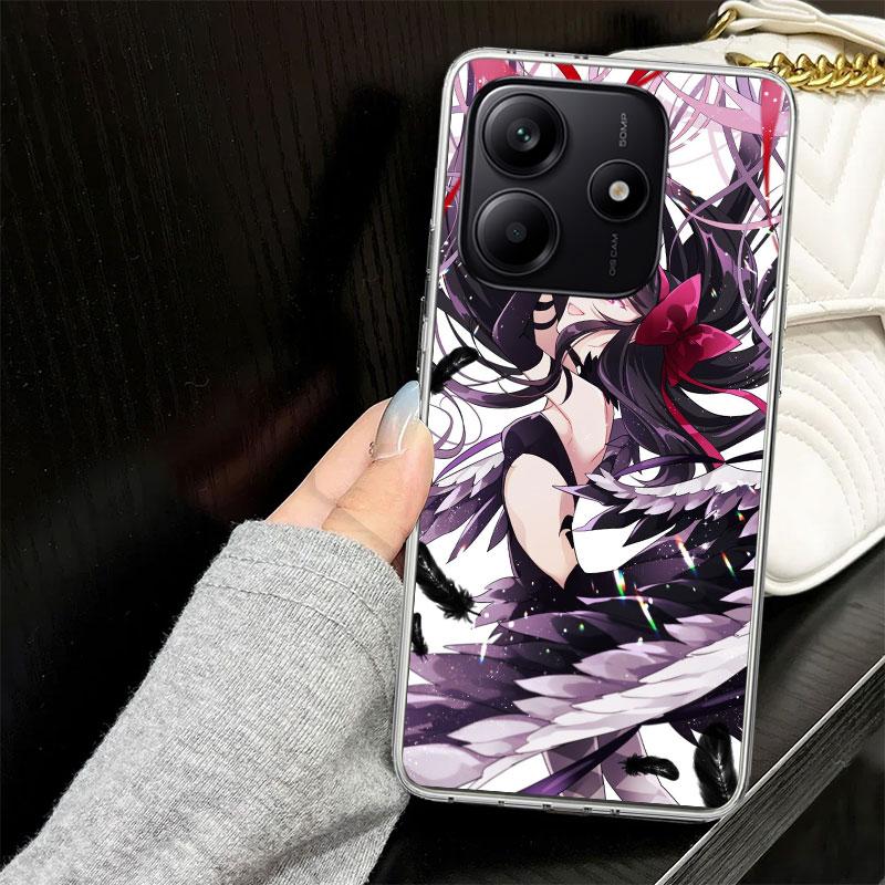 Madoka Magica Homura Case for Xiaomi Redmi Note 14 13 12 11 Pro Plus Phone Cover 14S 12S 11S 11E 11T 10S 10 9S 9 Silicone Funda