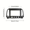 9inch Car  Fascia for HYUNDAI SANTAFE 2006-2012 LHD Dash Mount Trim Kit Double Din  GPS   Panel Frame Bezel