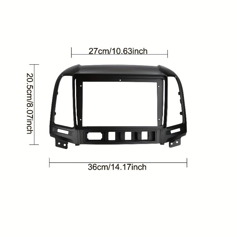 9inch Car Fascia for HYUNDAI SANTAFE 2006-2012 LHD Dash Mount Trim Kit Double Din GPS Panel Frame Bezel