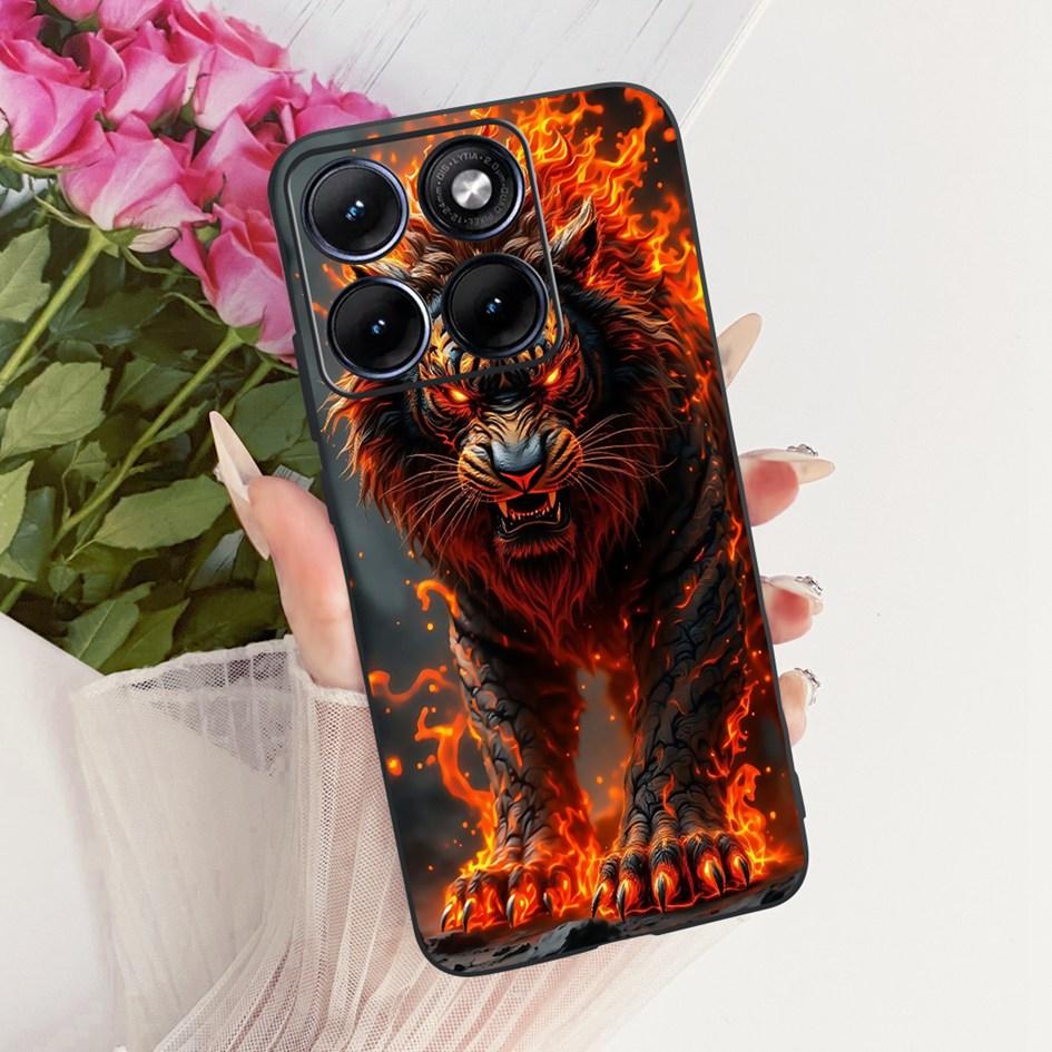 For Funda Motorola Edge 70 Fusion 2026 Phone Case New Fashion Flower Bow Soft Black Silicone Cover For Moto Edge 70Fusion+ Cases