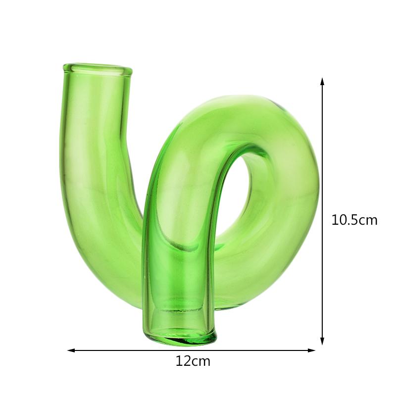 1pc Glass Vases Clear Flower Vase Candle Holders For Wedding Centerpieces Home Decoration Table Centerpieces Candlestick Holder