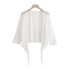 Women's Mulberry Silk Mesh Sun Protection Shawl - Lightweight Seven-Sleeve Jacket