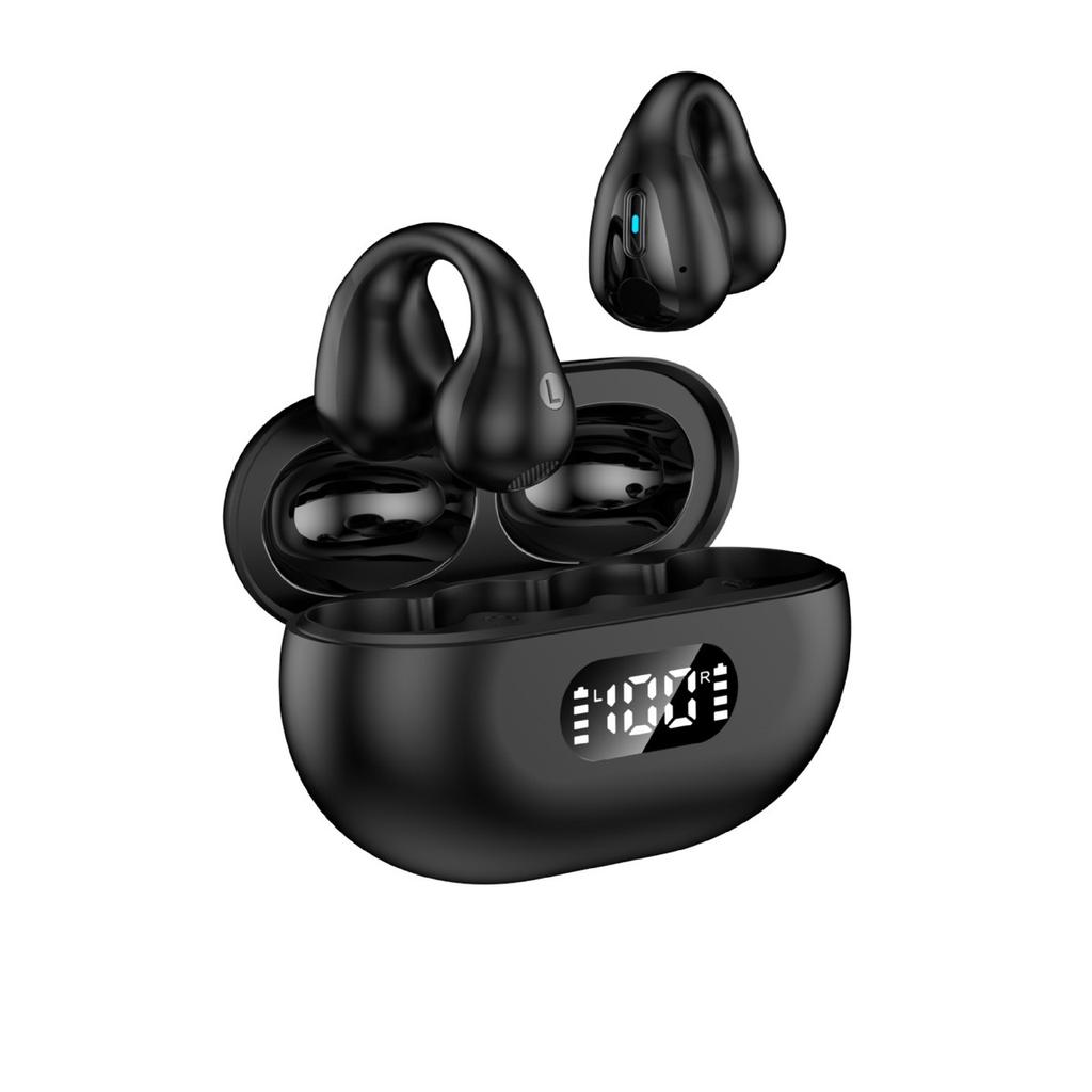 Wireless Ear Clip Bluetooth Headset Ear Clip Headset Tws Air Conduction Tws Bluetooth Headset Digital Display Ear Clip Type