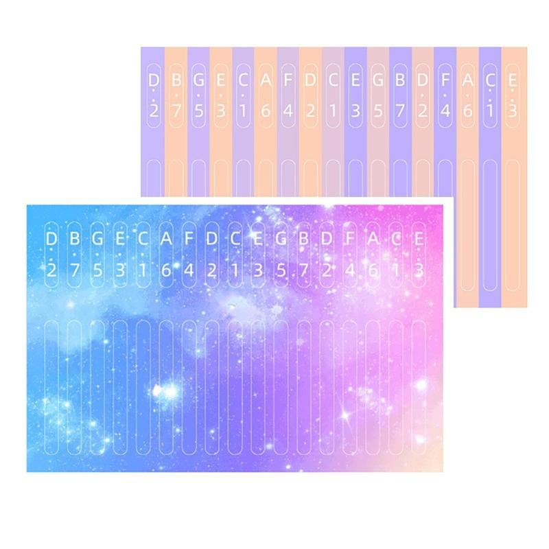 Notitie stickers voor 21 toetsen Kalimba Verbetert Leer- en Speelervaring, Waterdichte Duimpiano Stickers Notitie Labels