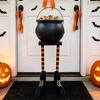 Festival-Feierbedarf Halloween Kessel Süßigkeitenschale, 20 Zoll Hexenbein Schüssel Eimer, Festliche Feiertagsdekorationen für Büro Kunststoff Groß