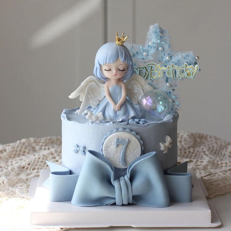 Creative Mesh Pearl Star Cake Decoration Plug-In - Five-Pointed Star Fantasy Design