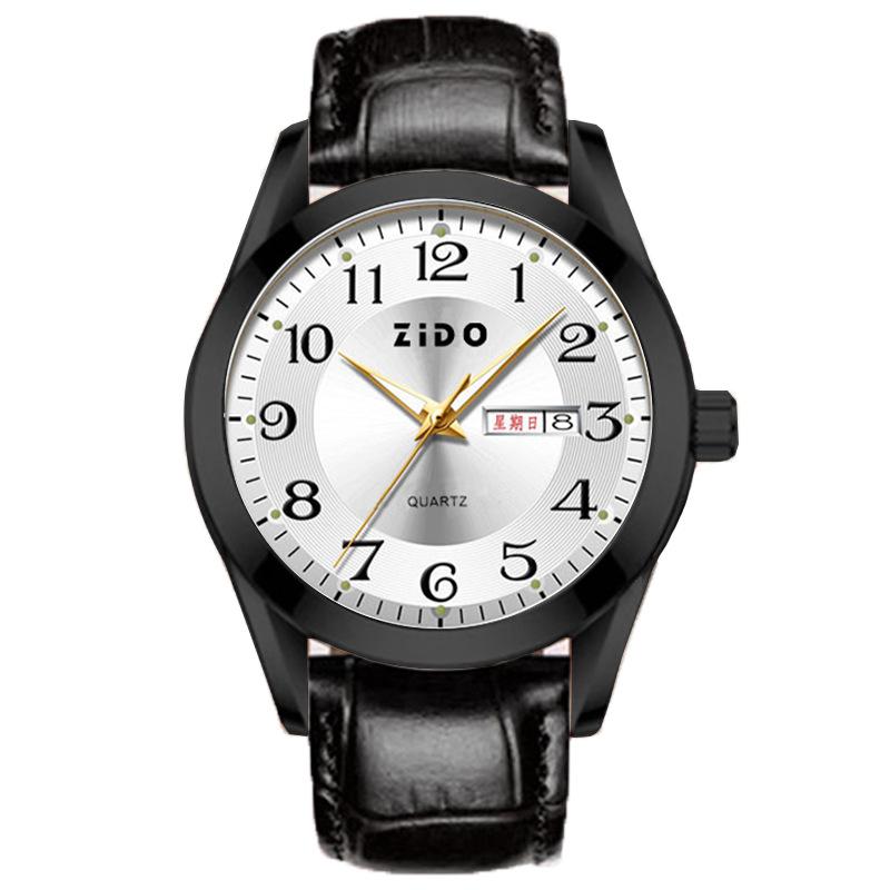 High-End Fashion Men'S Watch Light Luxury Versatile Automatic Quartz Luminous Old Man'S Watch Big Number