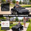 Electric Ride-On Car for Kids, 12V, R8 Spyder, 2 Motors, Black