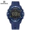 Original DIgital Watch Men LCD Display Calendar Date Chronograph Alarm Night Pattern Silicone Strap Waterproof Boys Watch NF7138