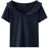 Semir Women's Doll Collar Slim Fit Short Sleeve Polo Shirt