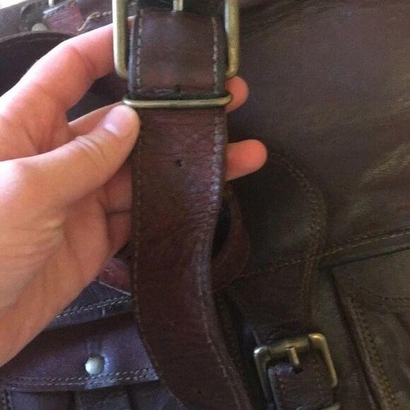 Men's Made Leather Vintage Messenger Shoulder Laptop Briefcase Office Bag