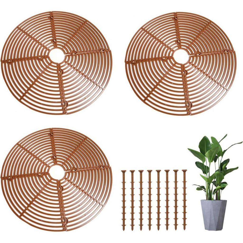 Breathable Flowerpot Covers Hollow  Design Plant Pot Soil Protector Stop Dogs Cats Digging Indoor Outdoor
