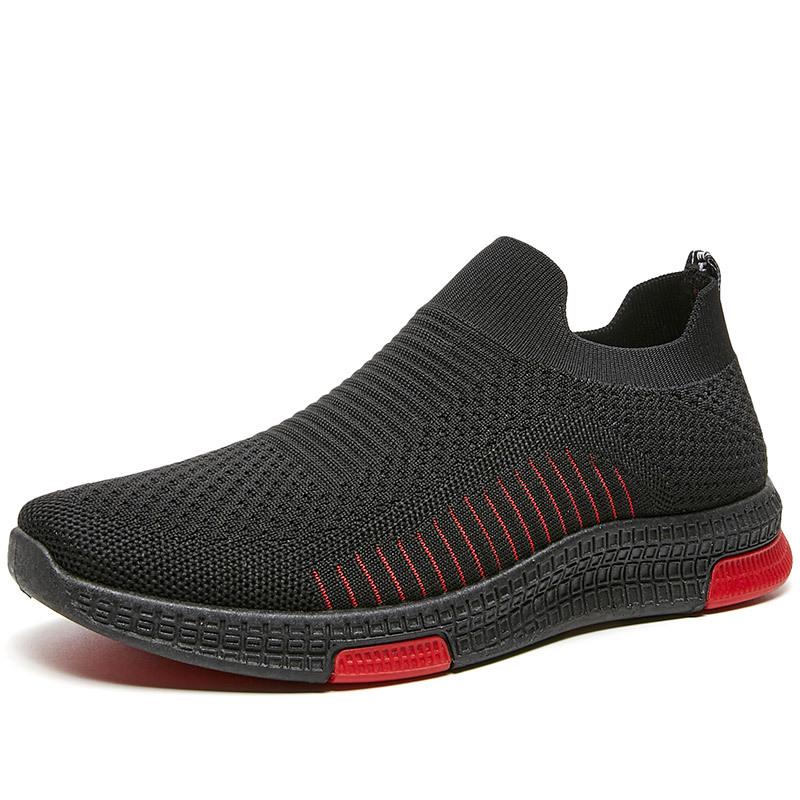 Men's Trendy Flyknit Breathable Slip-On Sock Shoes: Versatile, Casual, Fashionable
