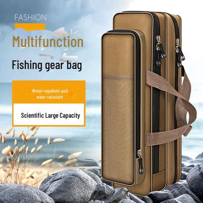 Borsa compatta per canna da pesca - 40-80 cm, strato singolo/doppio, per esche e attrezzatura