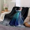 1pc. Cartoon Elsa Blanket, Seasonal Universal, Home Decoration, Throw Blankets, Soft Flannel Throw Blanket, Versatile & Cozy for Bedroom, Ca
