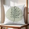 Simple Plant Cushion Cover Natural Linen Organic Fabric DoubleSided Printing Couch Pillow Covers Home Decor