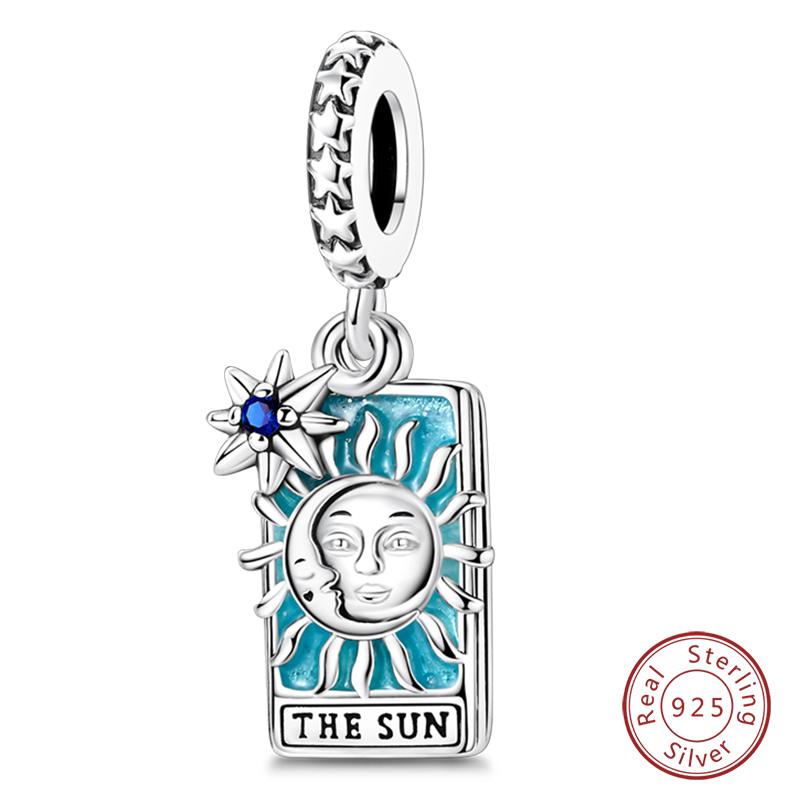 Charms Kupfer Tarotkarte Rad des Schicksals Gerechtigkeit Der Kaiser Anhänger Passend für Armbänder Halskette DIY Schmuck