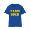 Rams Suck Football SoftStyle T-Shirt - Gifts for NFL Fans, Football Apparel