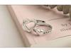 Yinruitai s925 Argent Sterling Cœur Creux Empilables Tendance Coréenne Bagues de Couple pour Femmes