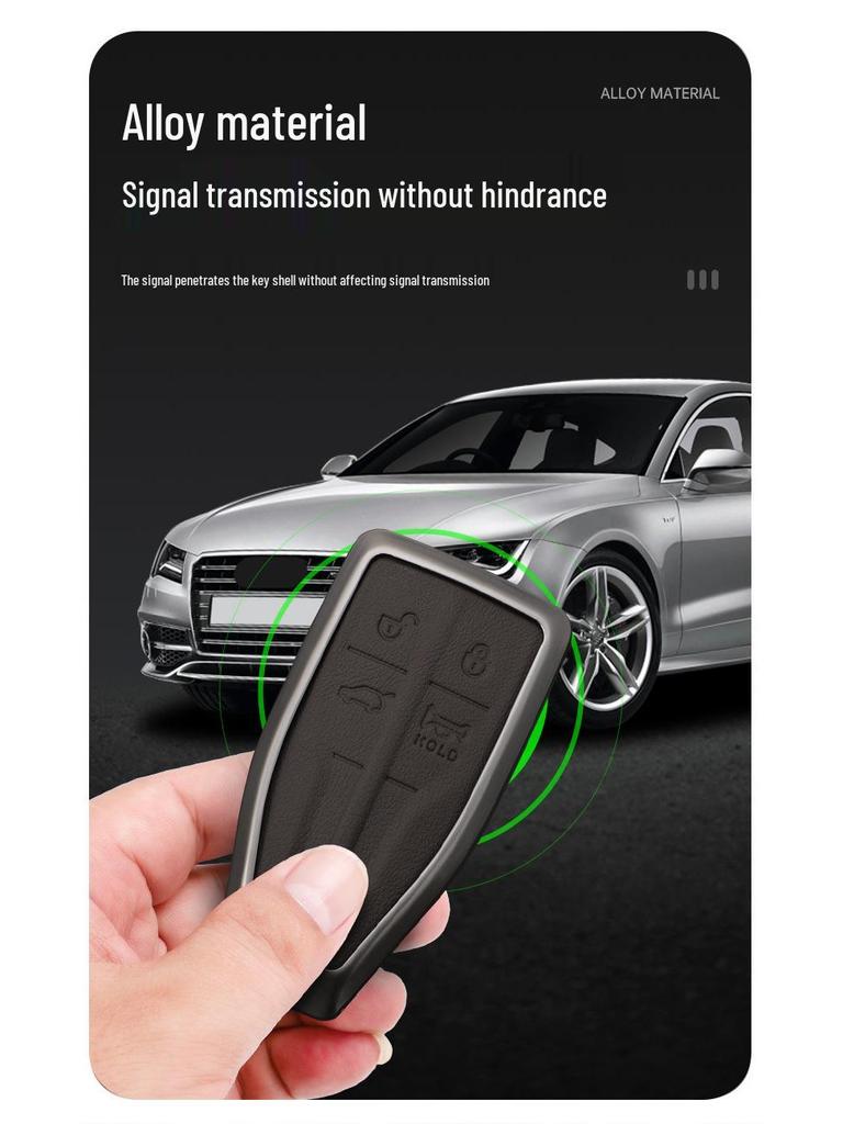 New 2023 Hongqi EQM5 Key Case & H7 Metal Shell Keychain for E-QM5 PLUS