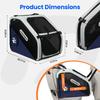 Collapsible Soft Sided Dog Crate Heavy Duty Metal Frame Portable Travel Kennel for Small Medium Large Dogs Indoor Outdoor Use