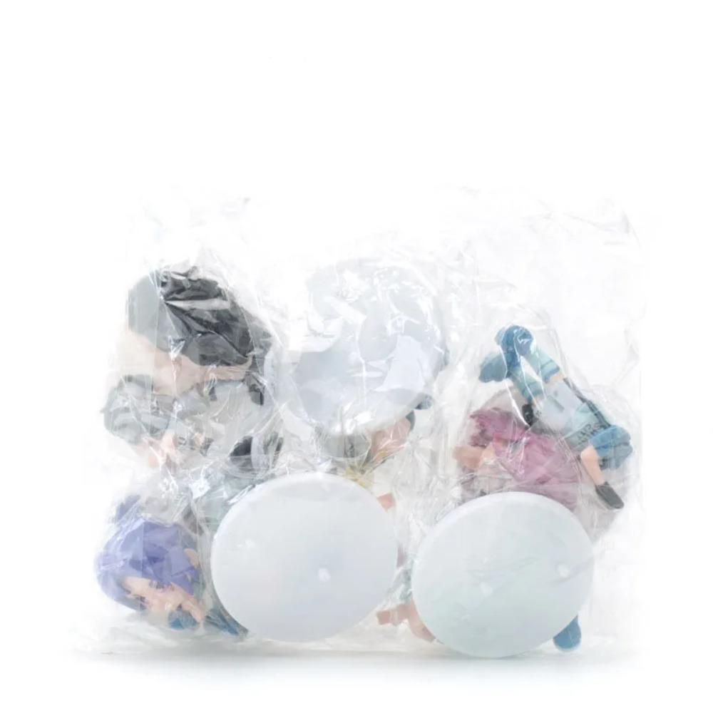 6pcs/set BLUE LOCK Isagi Yoichi Anime Figure Toys Collection Animation Model Cute Version Doll Desktop Ornaments