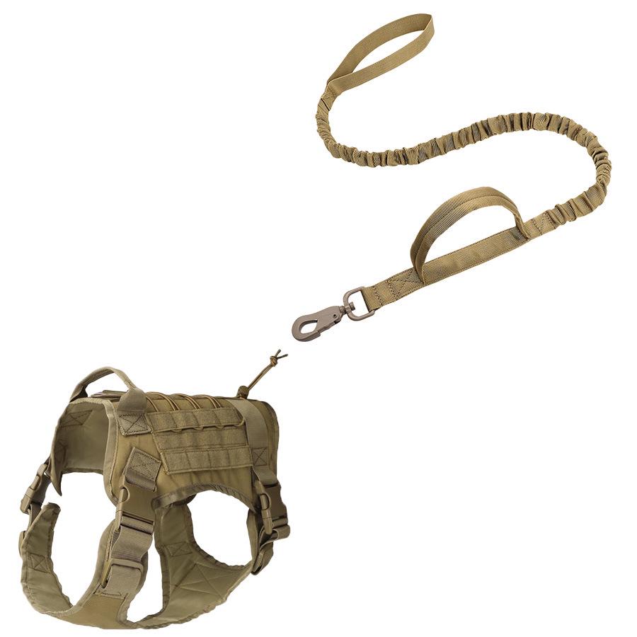 

Medium & Large Breed Tactical Dog Vest Set: For Golden Retrievers & German Shepherds Large