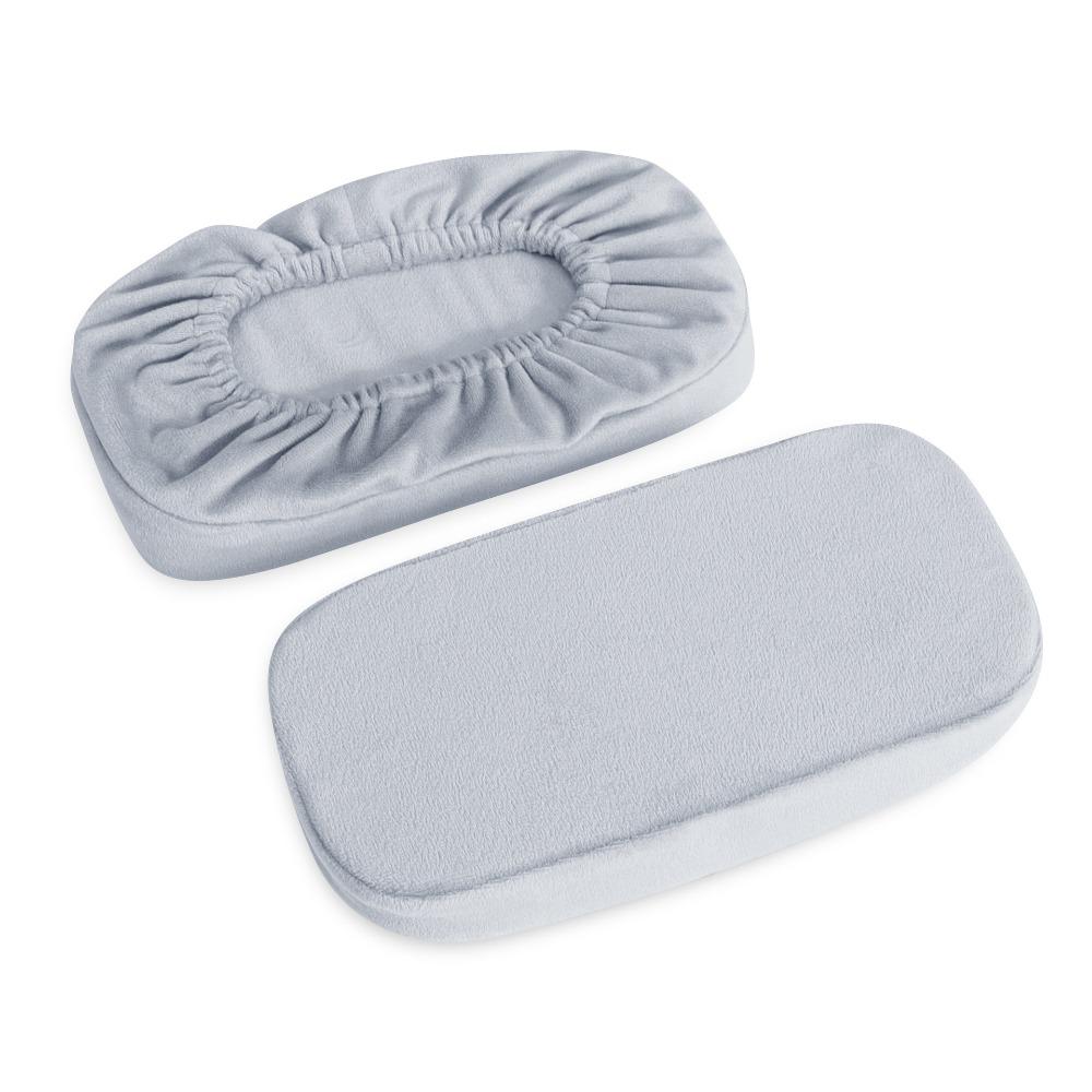 2pcs Elastic Nonslip Armrest Covers Sponge Velvet Washable Chair Slipcover Heighten Arm Cover for Elbows and Forearms Support