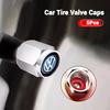 5PCS Car Aluminum Wheel Tire Valve Dust Caps Cover For Volkswagen VW GTI R Rline Golf 7 Golf 6 Polo Jetta Caddy Passat B5 Lavida zw8