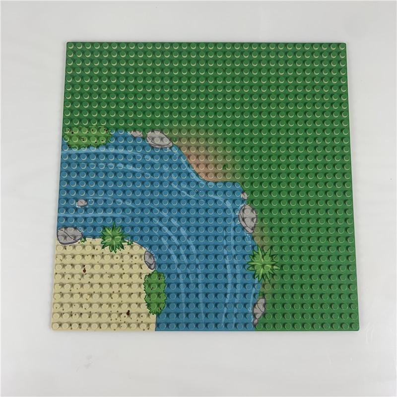 Non-Toxic 1Pc Classic Grassland Baseplate - 32X32 Dots Building Block Base Plates Assembled Construction Toys Educational Toy For Kids