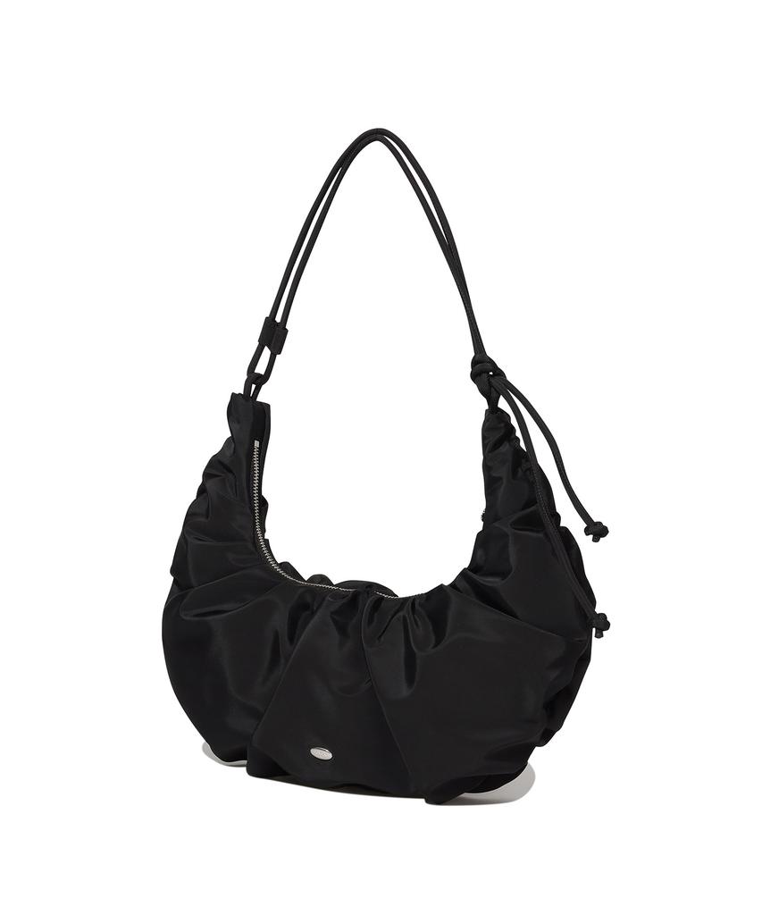 Covernat Woman Clover Heart String Hobo Bag Black