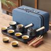 Ceramic Portable Travel Tea Set Household Gifts Business Company High-end Gifts