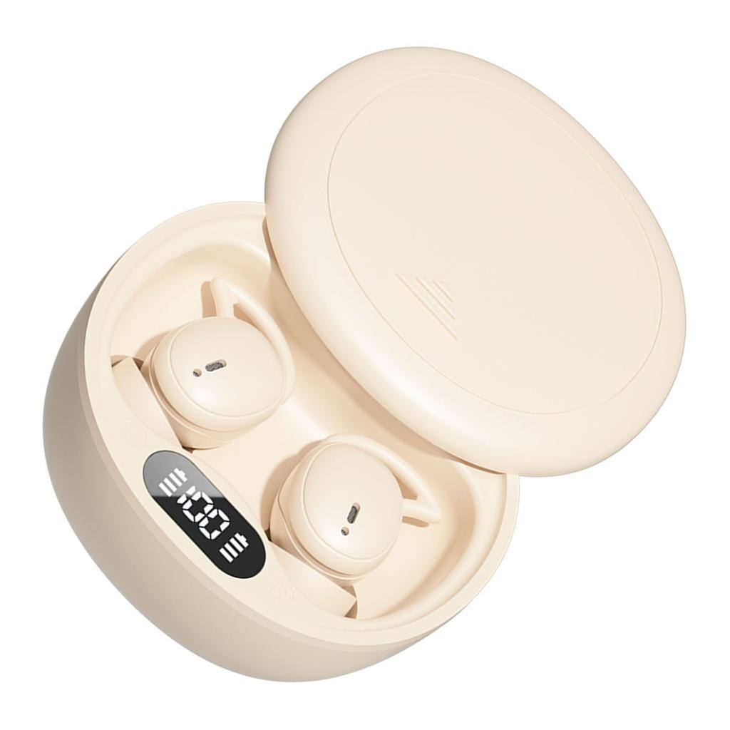 Wireless Earbuds Digital Display Skin Friendly Portable Noise Blocking Earphones for Sleeping