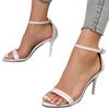 Mode Damen High Heels Sandalen Dünne Absätze Fersenwickel Einriemen Damen Schuhe Freizeitkleid Sexy 2025 Mode Sandalen Für Damen
