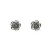 PONYKISS  Silver Colorful Rose Cute Plant Stud Earring for Women Minimalist Fine  Piercing Screw Bead Accessories