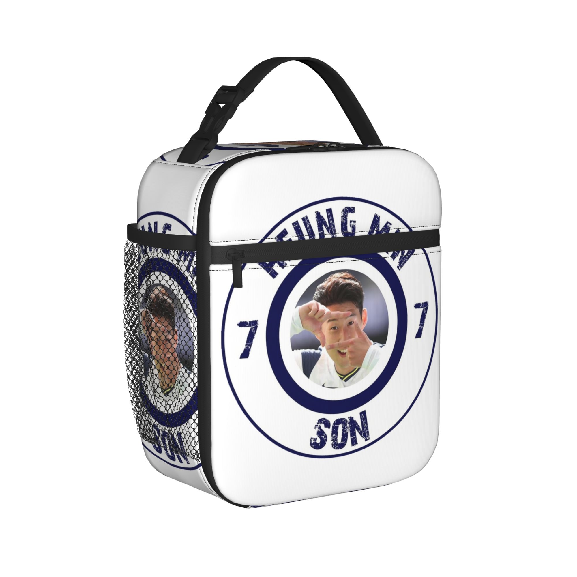 Son Heung-Min Soccer Football Insulated Lunch Bag Leakproof Number 7 Meal Container Thermal Bag Tote Lunch Box School Food Bag One Size