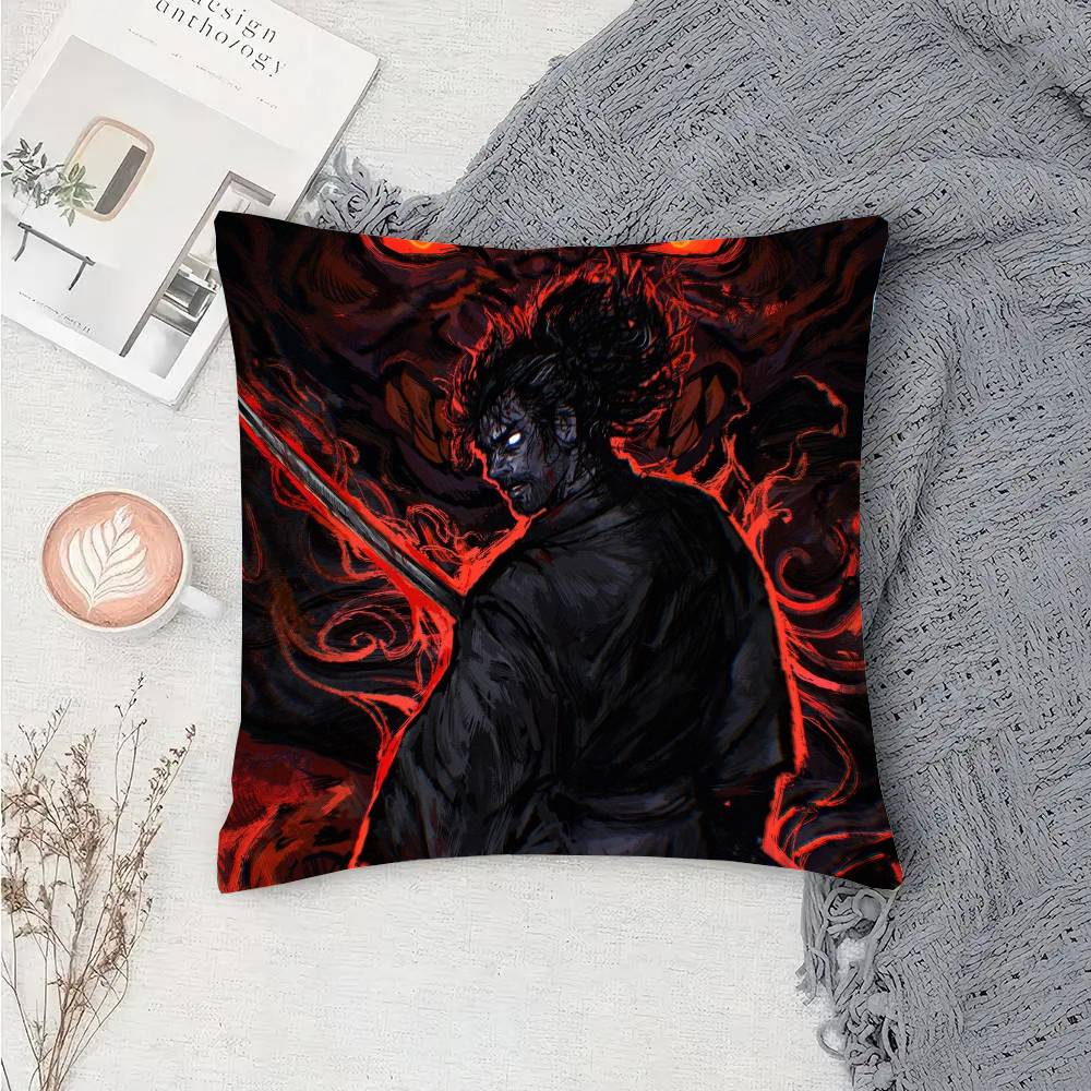 V-Vagabond Классическая Манга Наволочка Модная Квадратная Наволочка Спальня Диван Комната Ин Декор Досуг 12x12Inch